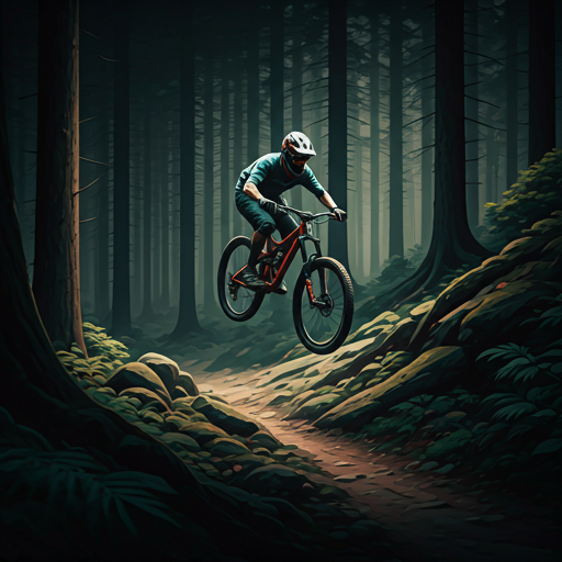 Ciclista en ruta